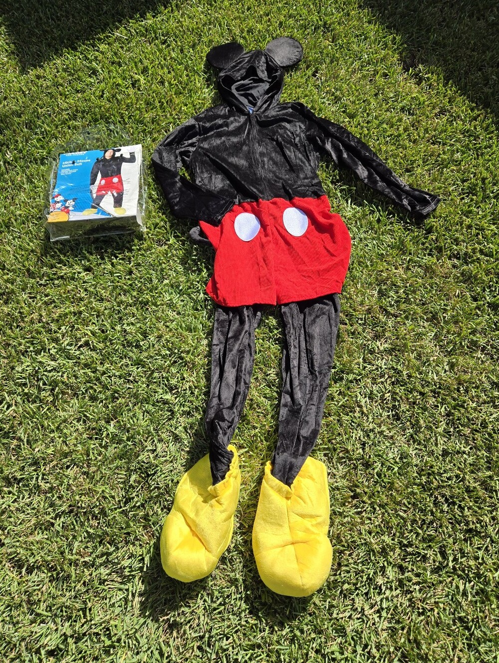 Spirit Halloween Disney Adult Mickey Mouse Union Suit Mickey Costume size S/M